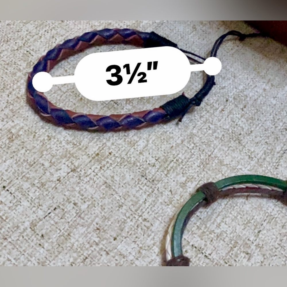 ‼️2 ITALY GENUINE LEATHER BRACELETS, excellent condition,NWT‼️ - Picture 10 of 14
